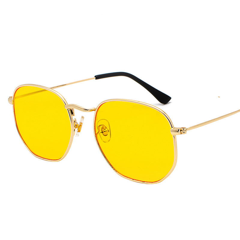 Wholesale Jetset 7006 Unique Irregular Fashionable Metal Sunglasses Artistic Style Eyewear For Men Women